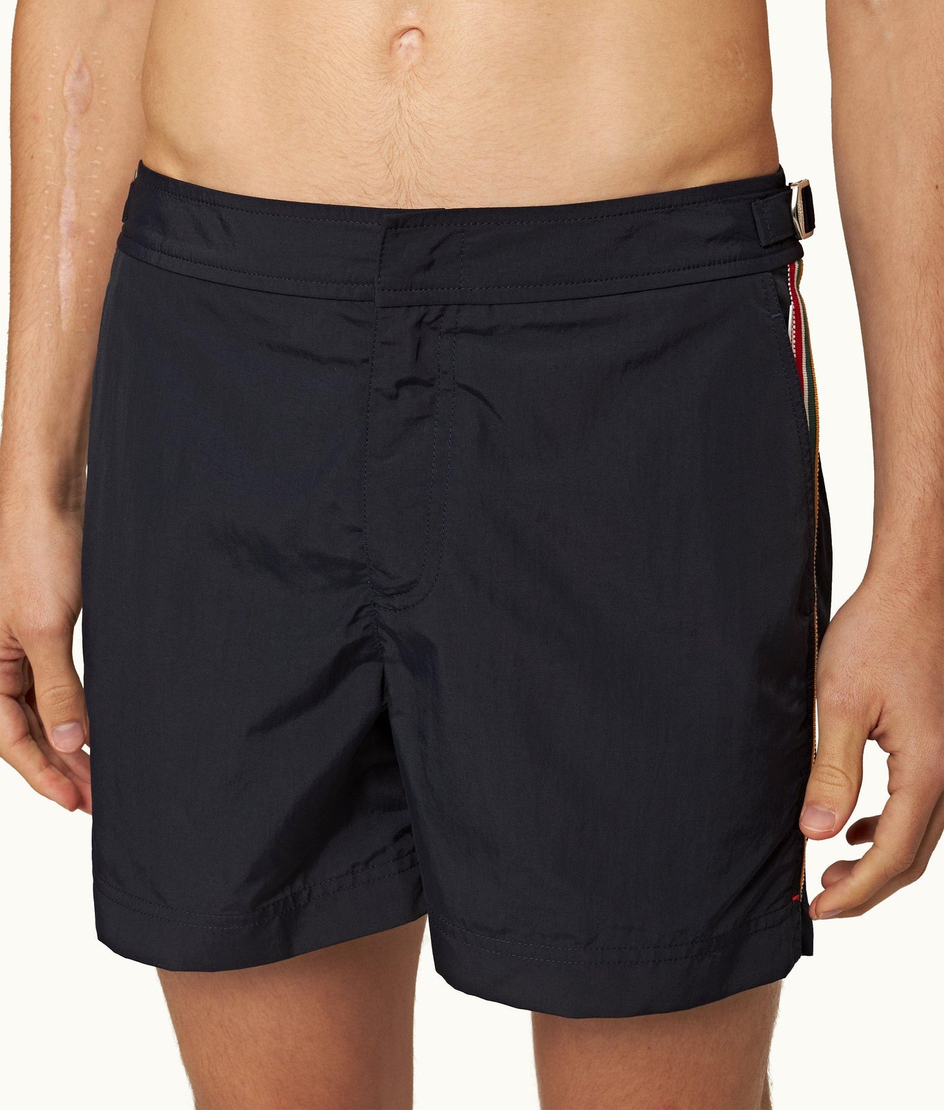 Setter Shorter-Length Concealed Ob Tape Swim Shorts | Night Iris