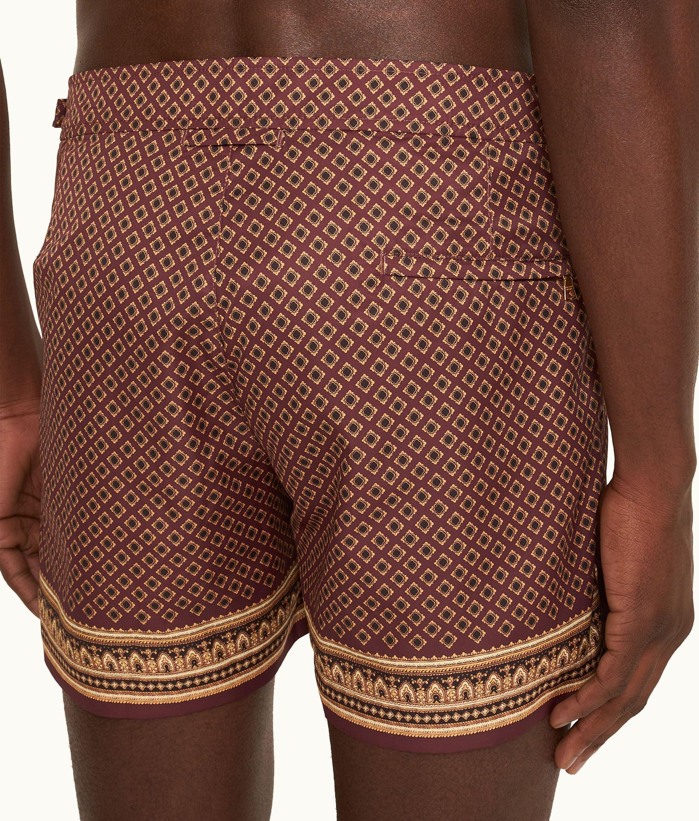 Setter Solmio Print Shorter-Length Swim Shorts | Copper Red