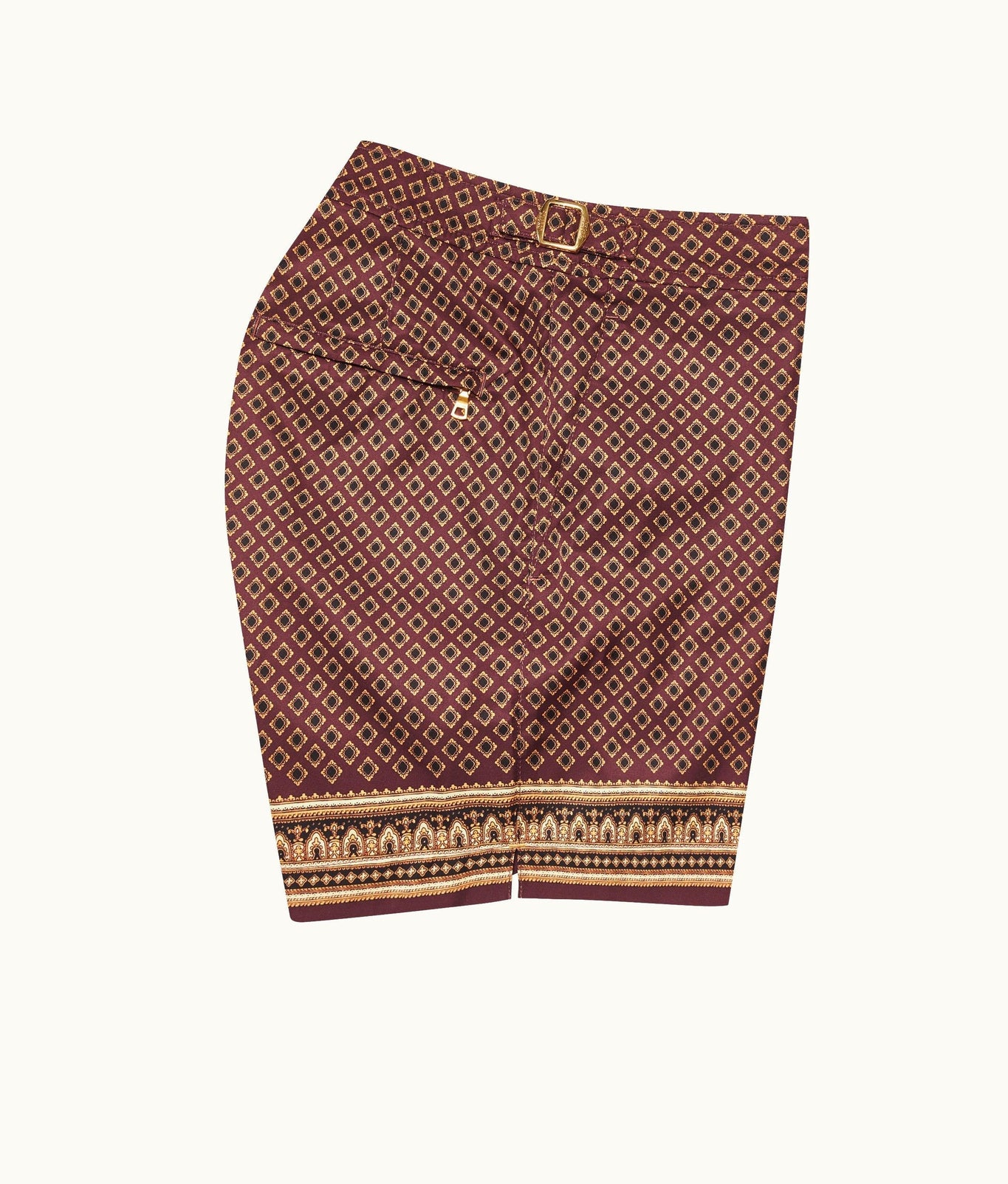 Setter Solmio Print Shorter-Length Swim Shorts | Copper Red