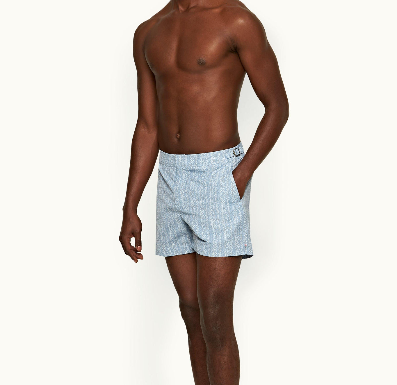 Setter Wavie Shorter-Length Swim Shorts | Blue Ash
