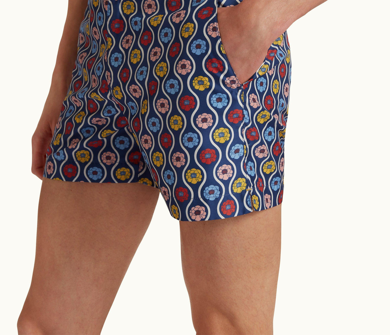 Setter Whitsun Print Shorter-Length Swim Shorts Woven | Midnight Navy
