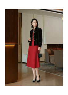 Sheep Wool Dress | Red