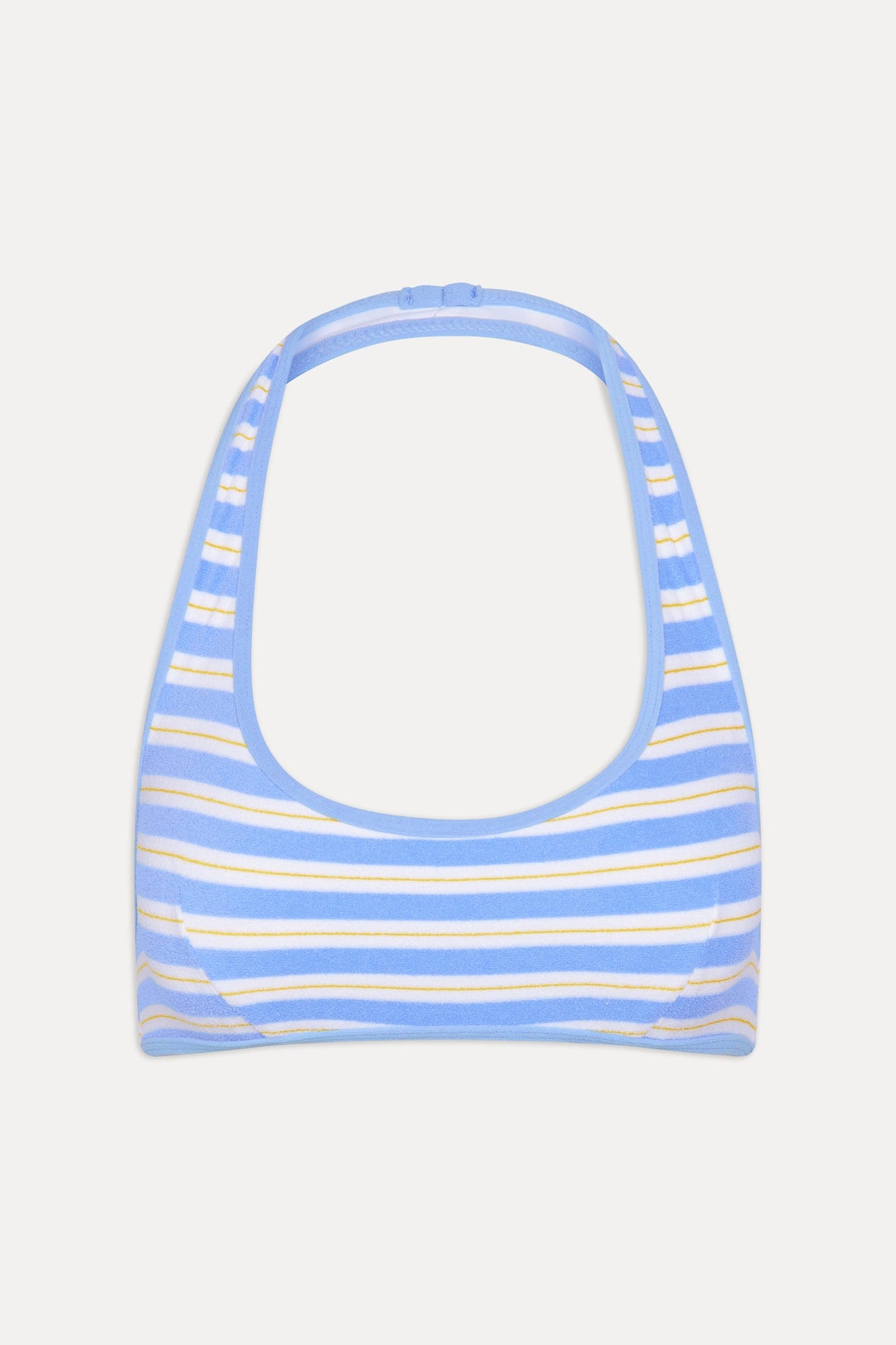 Skyler Striped Halter Bikini Top Ashbury Stripe