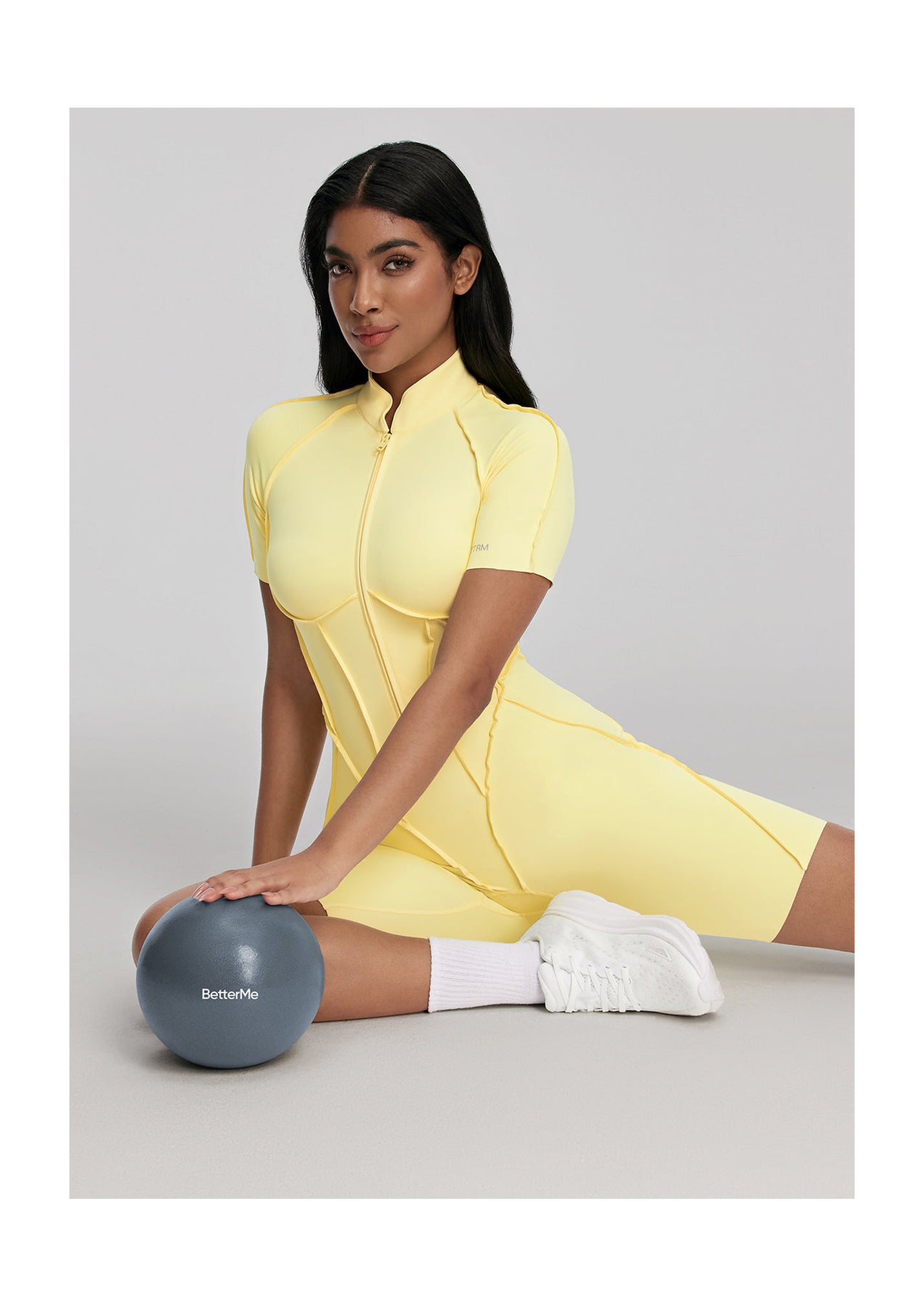 Sleek Shorts Catsuit | Lemon Meringue