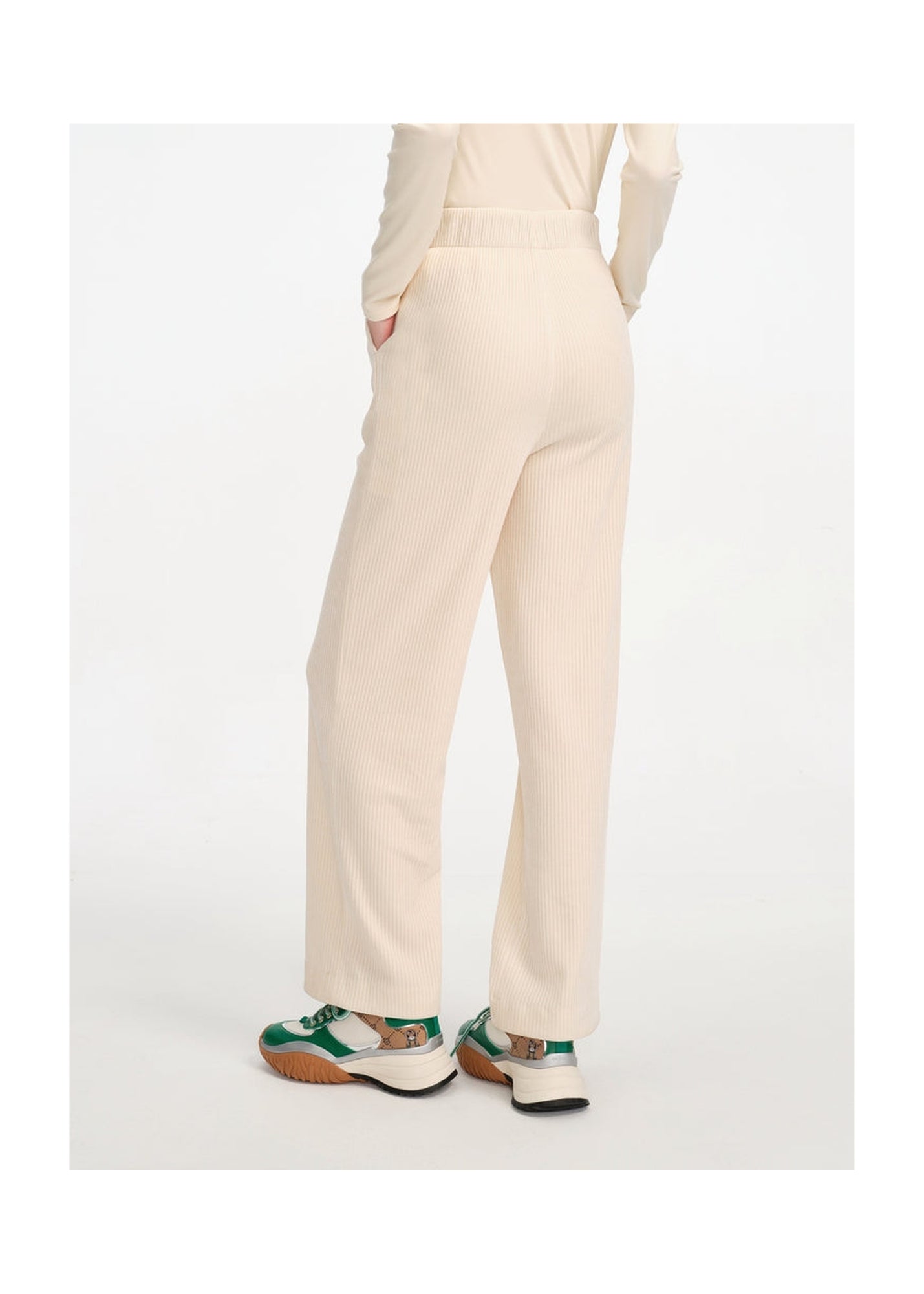Slim-cut Casual Track Trousers | Beige