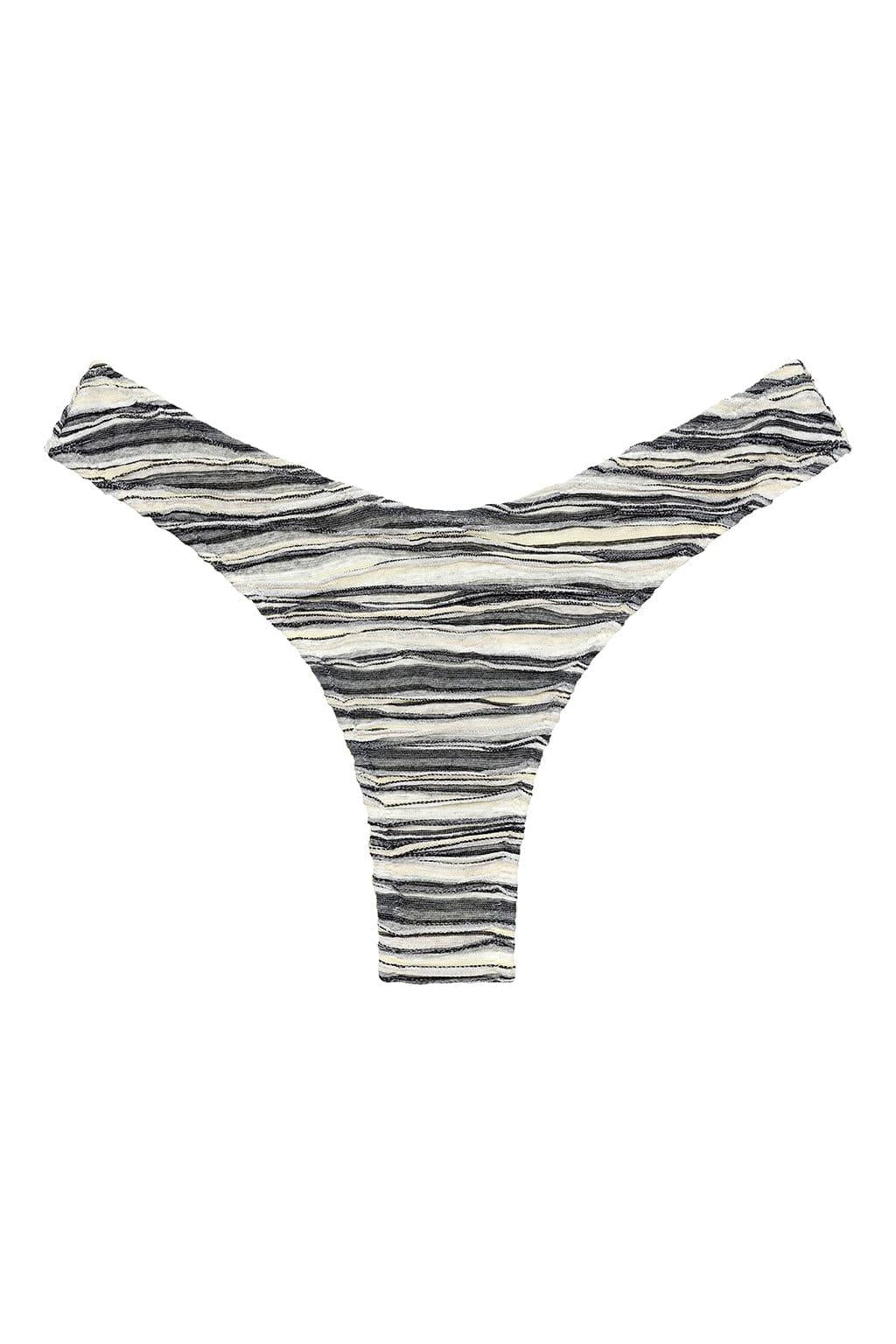 Lulu Zig Zag Stitch Bikini Bottom | Slub Knit