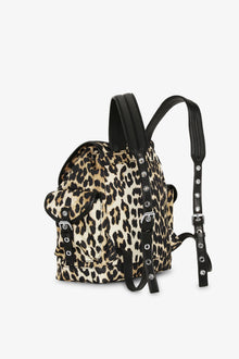 Small Nylon Bucky Backpack | Leopard