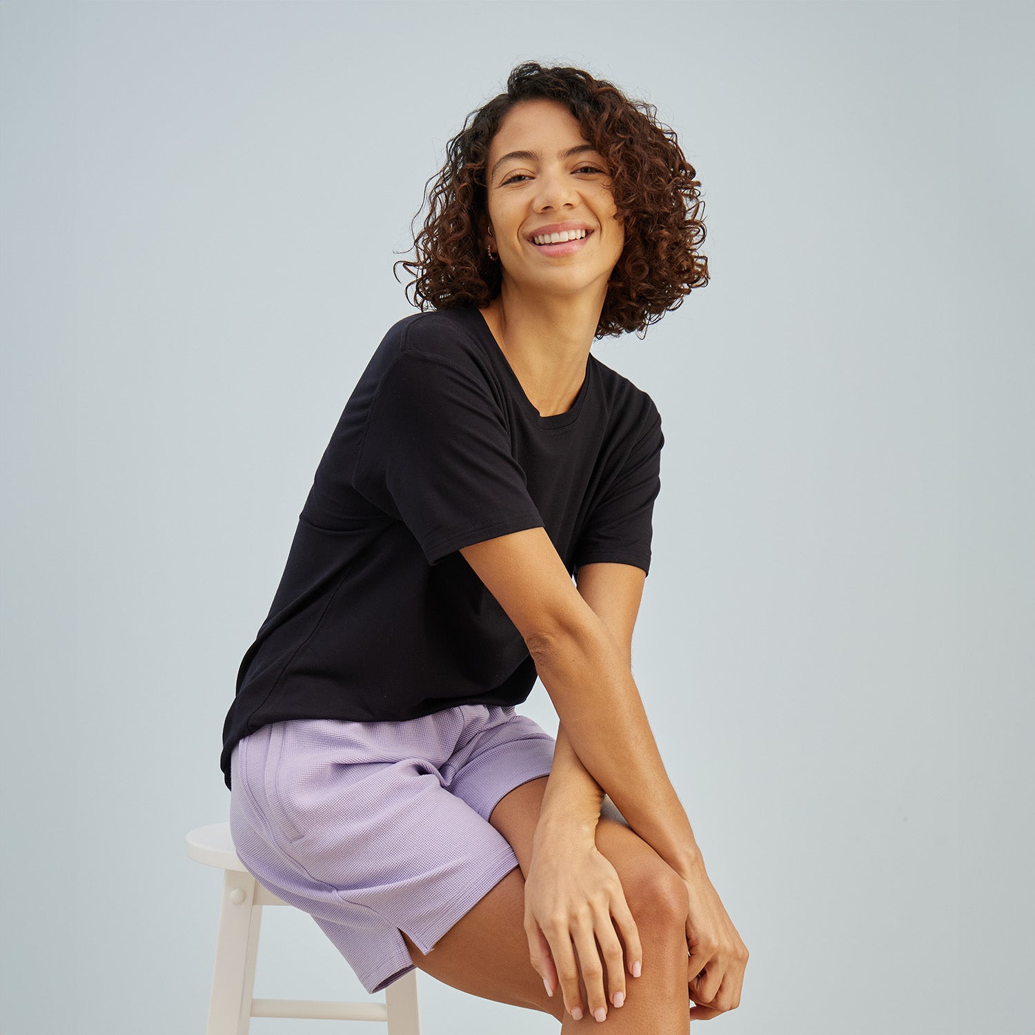 Modal Waffle Spa Short | Lavender