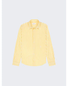 Sporty & Rich | Women | Src Button Down Shirt | Yellow Striped