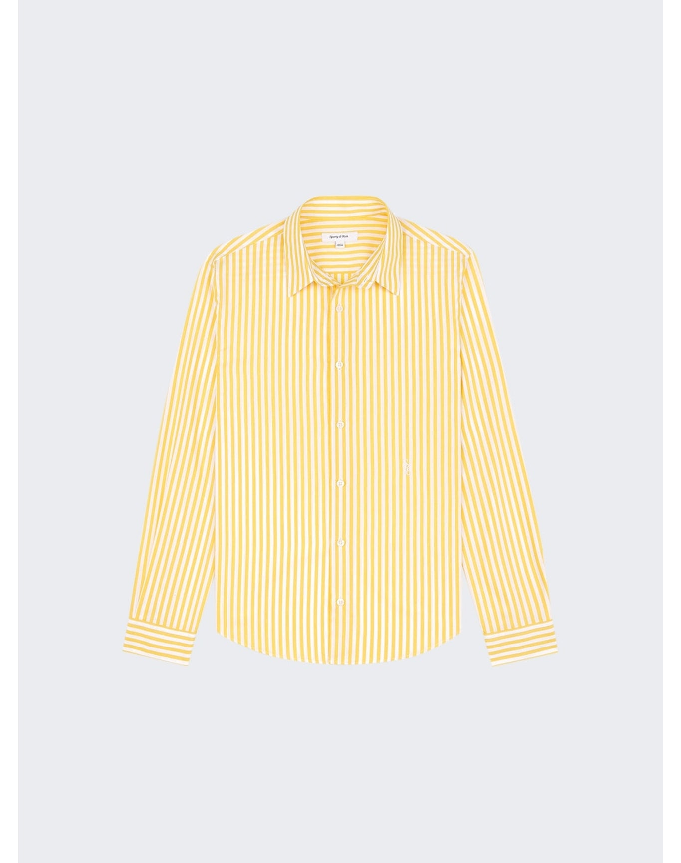 Sporty & Rich | Women | Src Button Down Shirt | Yellow Striped