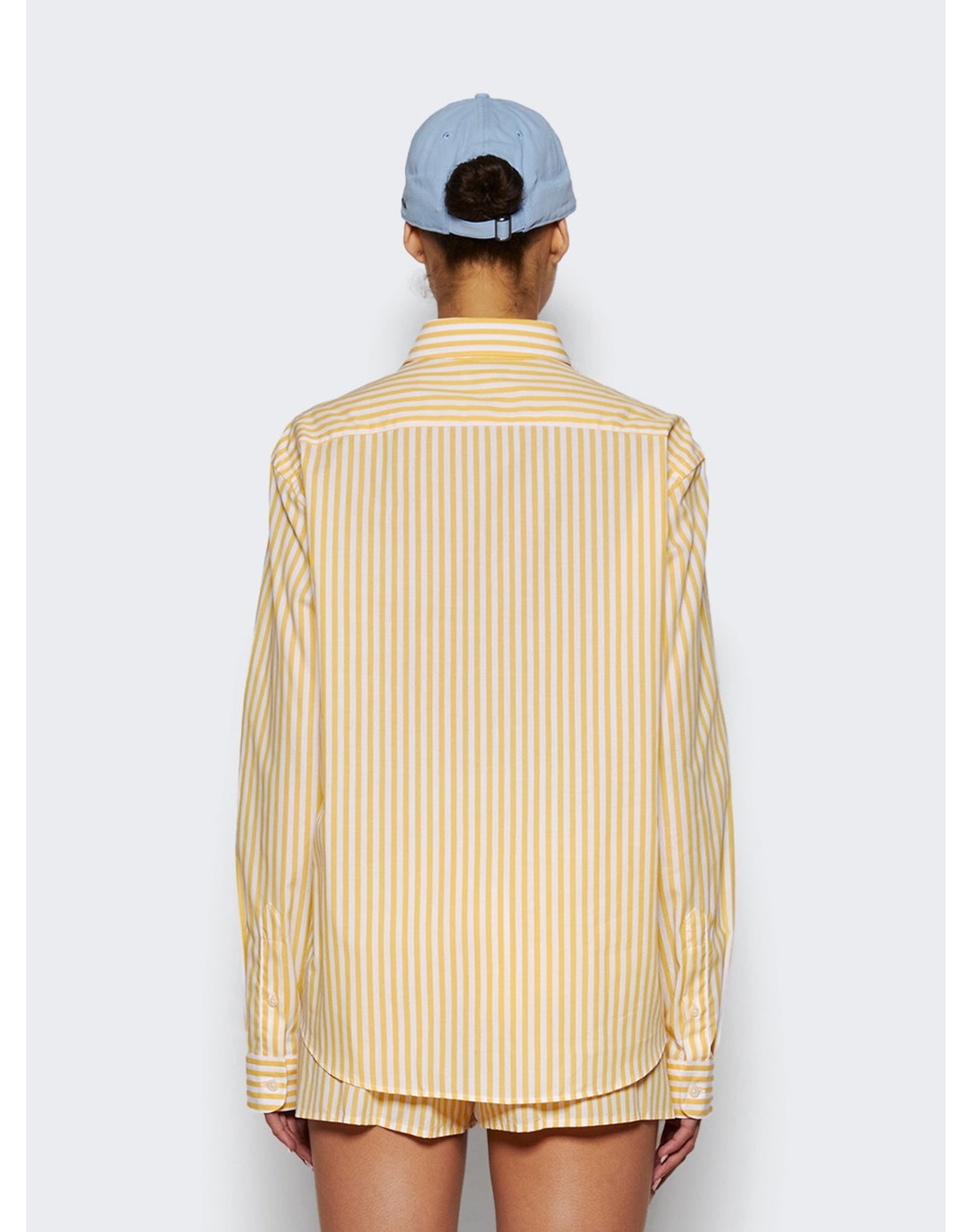 Sporty & Rich | Women | Src Button Down Shirt | Yellow Striped
