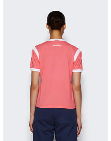 Sporty & Rich | Women | Wellness 94 Sports Tee | Cotton Candy x White