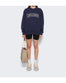 Sporty & Rich | Women | Wellness Boucle Crewneck | Navy x White