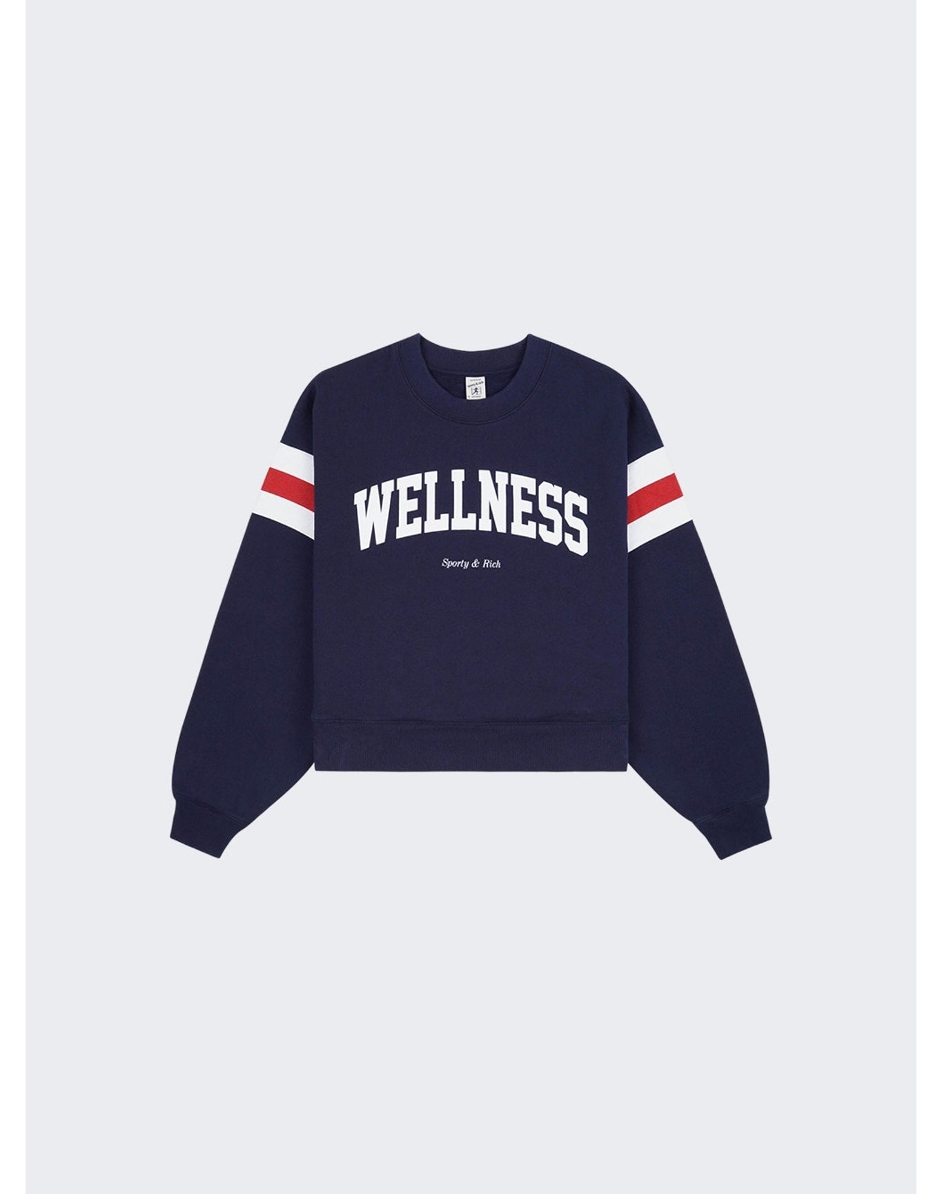 Sporty & Rich | Women | Wellness Ivy Rugby Crewneck | Navy