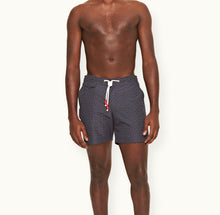 Standard Swen Print Mid-Length Ripstop Drawcord Swim Shorts | Night Iris