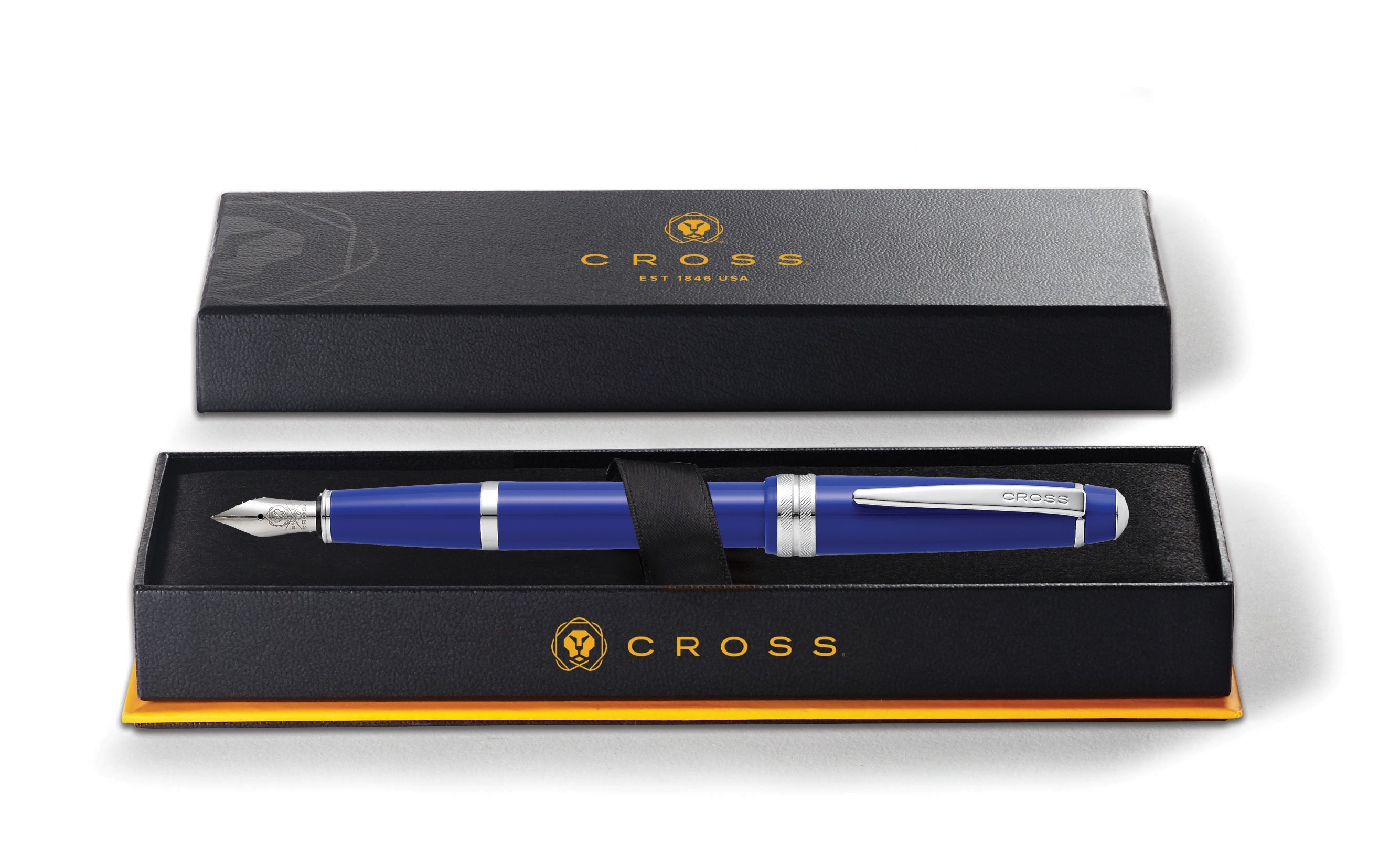 Bailey Resin Fine Nib Fountain Pen | Light Polished Blue