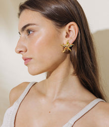 Naia Starfish Earrings | Gold