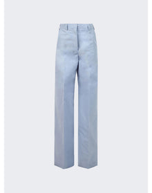 Stella McCartney | Women | High-waisted Wide Leg Trousers | Dusty Blue