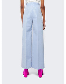 Stella McCartney | Women | High-waisted Wide Leg Trousers | Dusty Blue