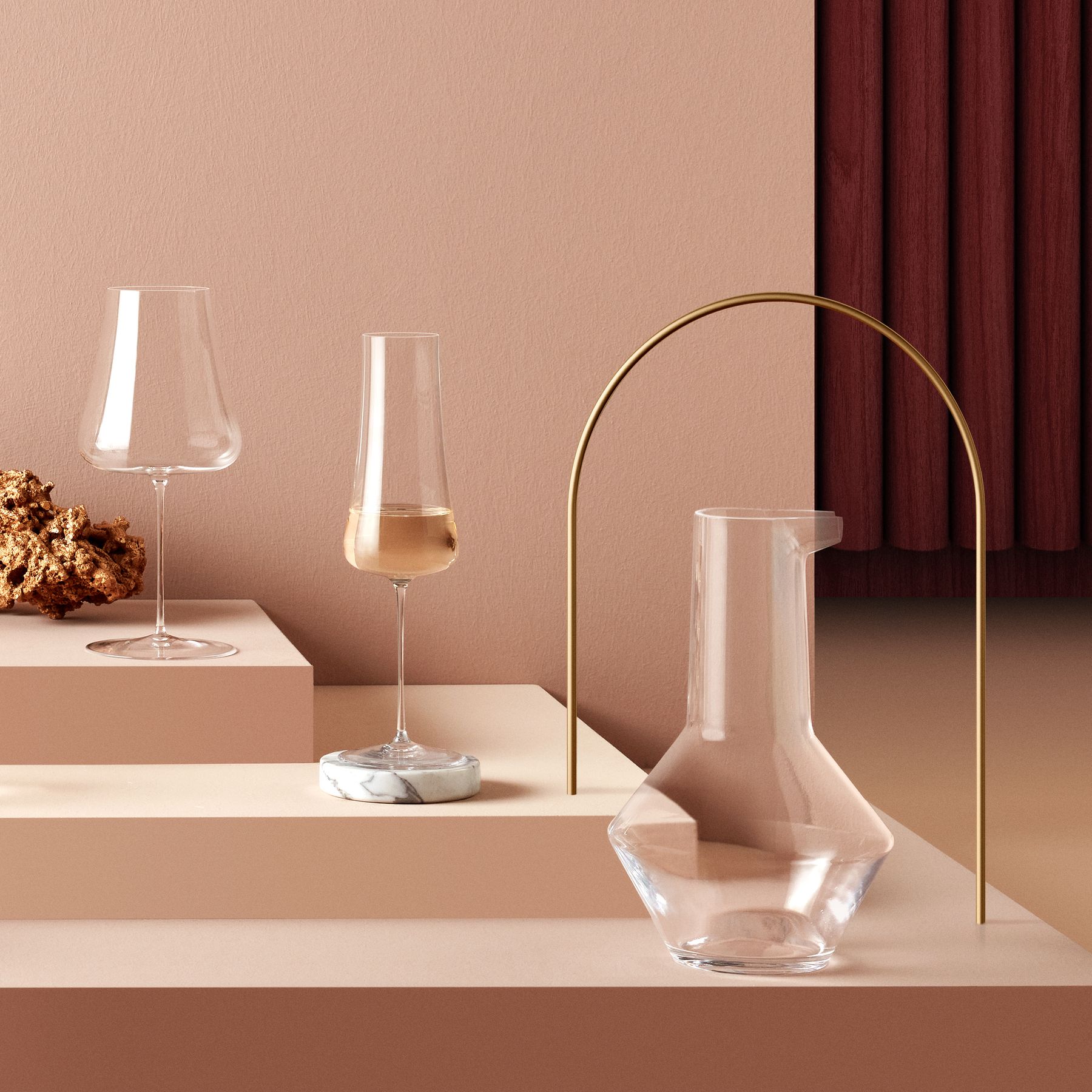 Beak Carafe | Clear Crystal
