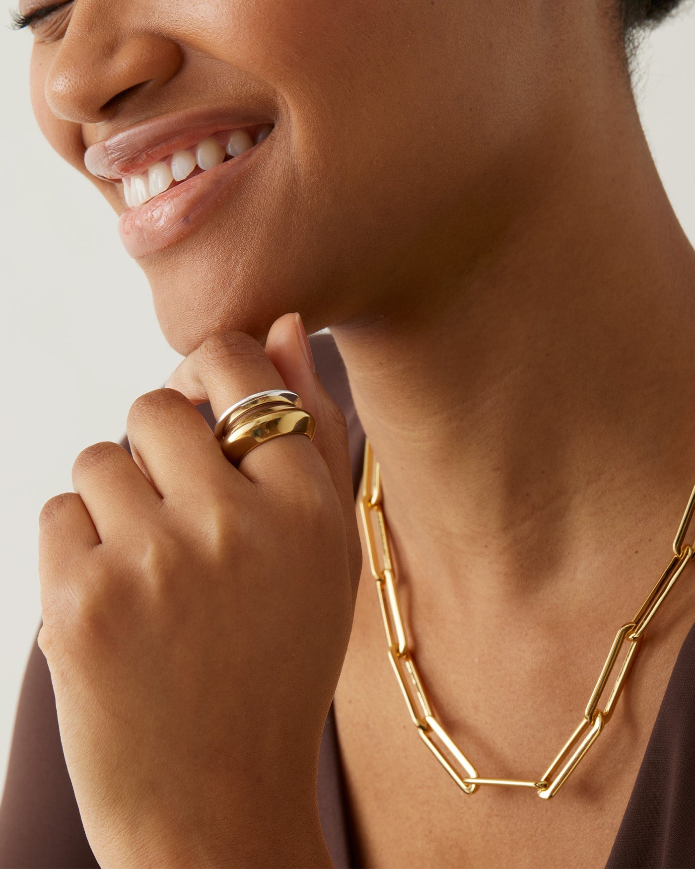 Stevie Chain Necklace | 14K Gold-Dipped Brass