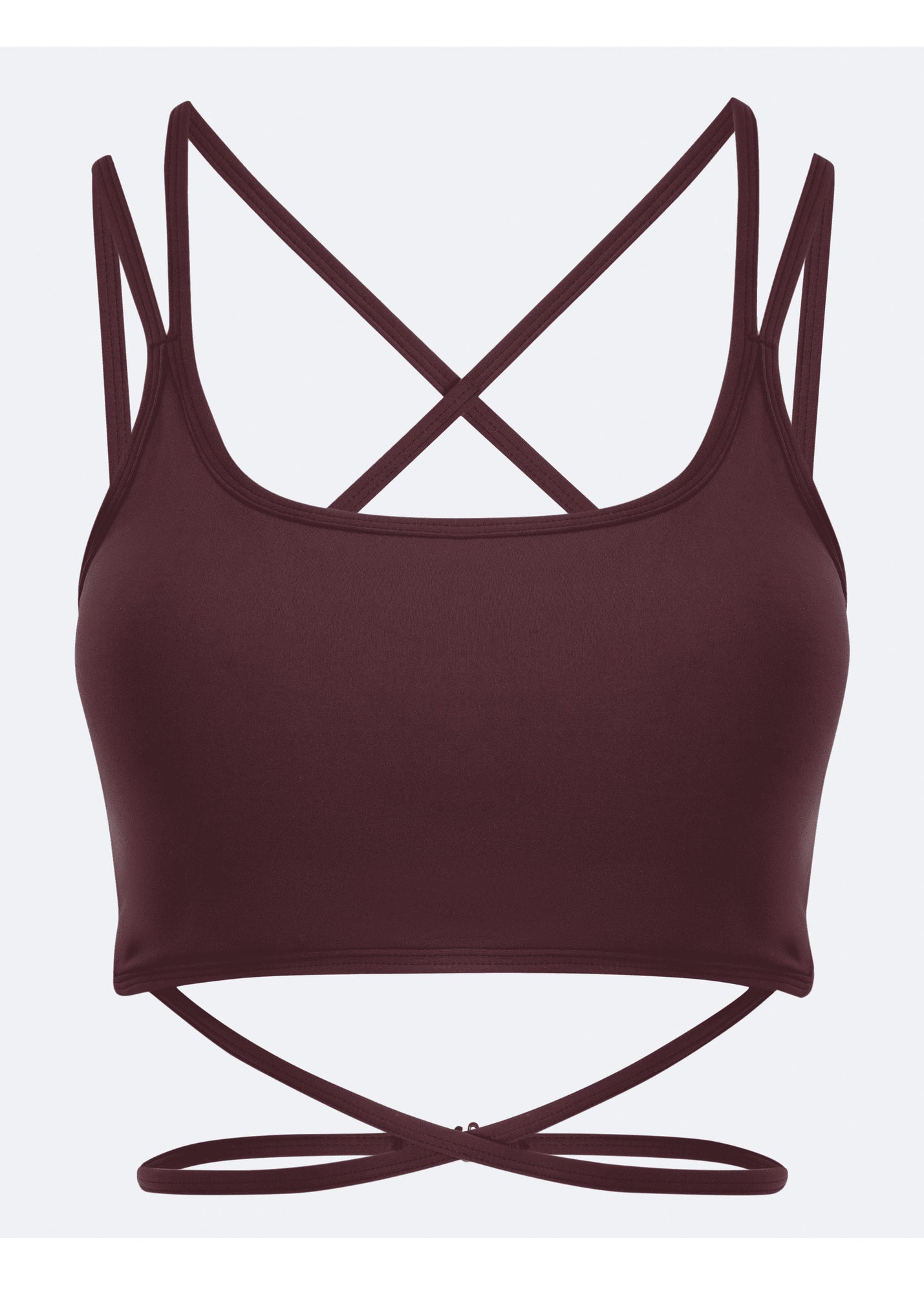 Strappy Front Top | Burgundy