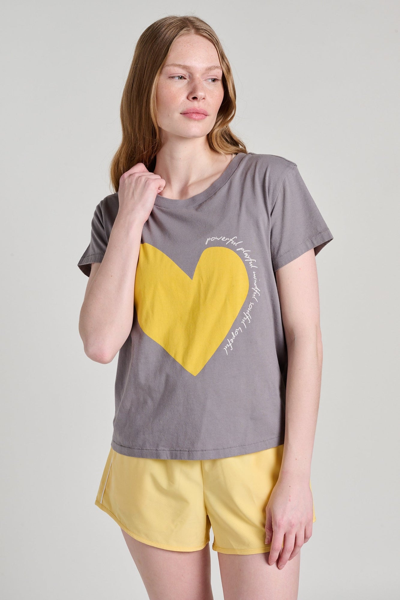 Kerri Rosenthal | Suke Manifesto Heart Tee | Charcoal