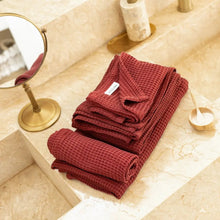 Bamboo Waffle Towels, Hand Towel | Sumac | Set of 2