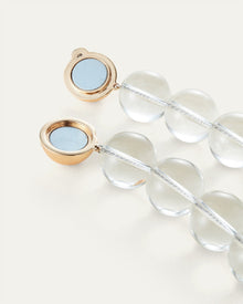 Glass Beads | Supernova Necklace | Gold Tone Dipped Brass