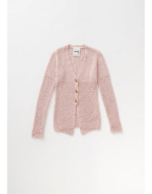 Sylvie | Rustic Knit Cardigan | Pale Rose