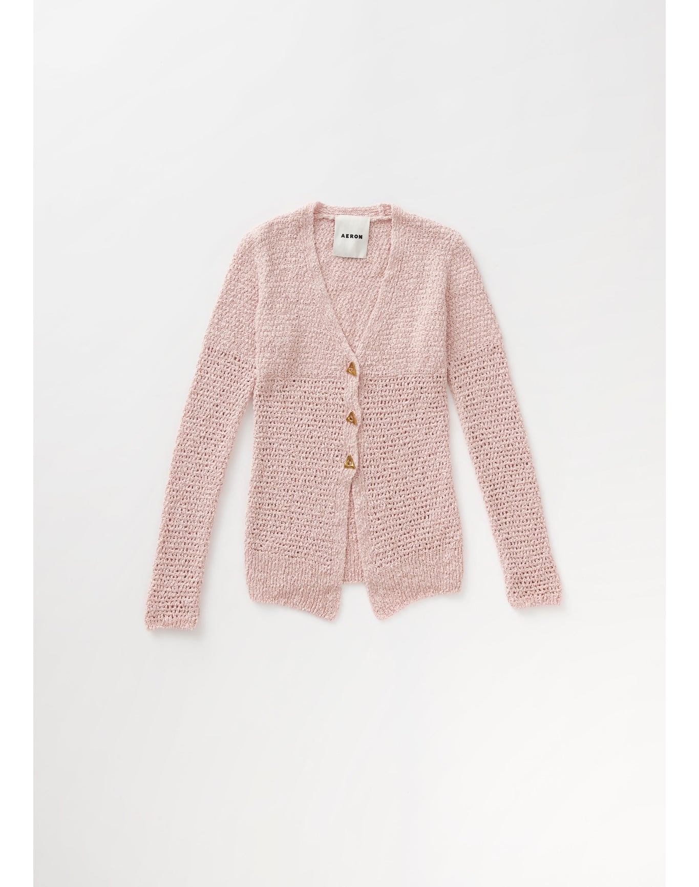 Sylvie | Rustic Knit Cardigan | Pale Rose