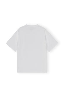 Heavy Cotton Drop Shoulder Heart T-shirt | Bright White