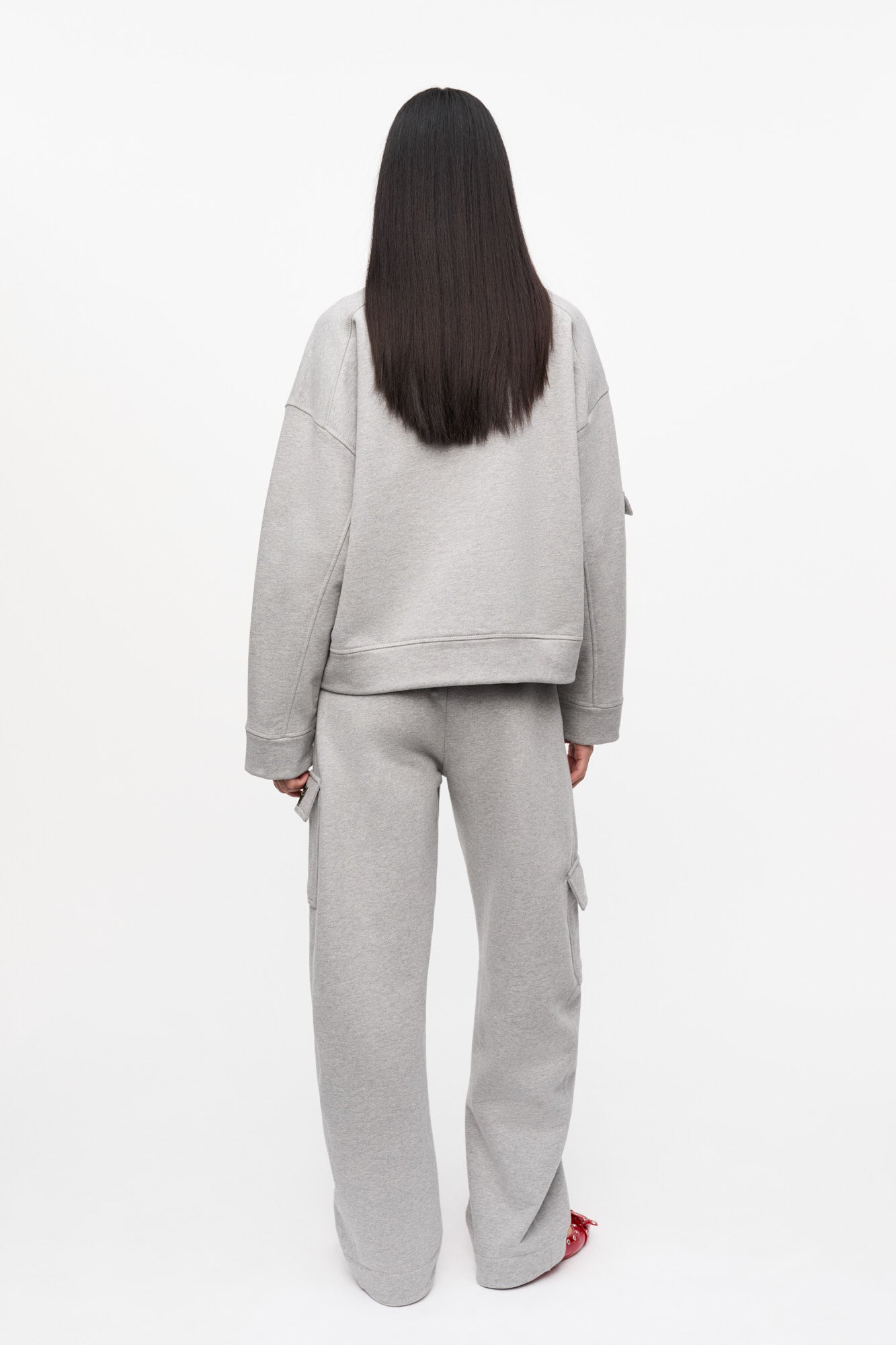 Heavy Terry Drop Shoulder Sweat | Paloma Melange