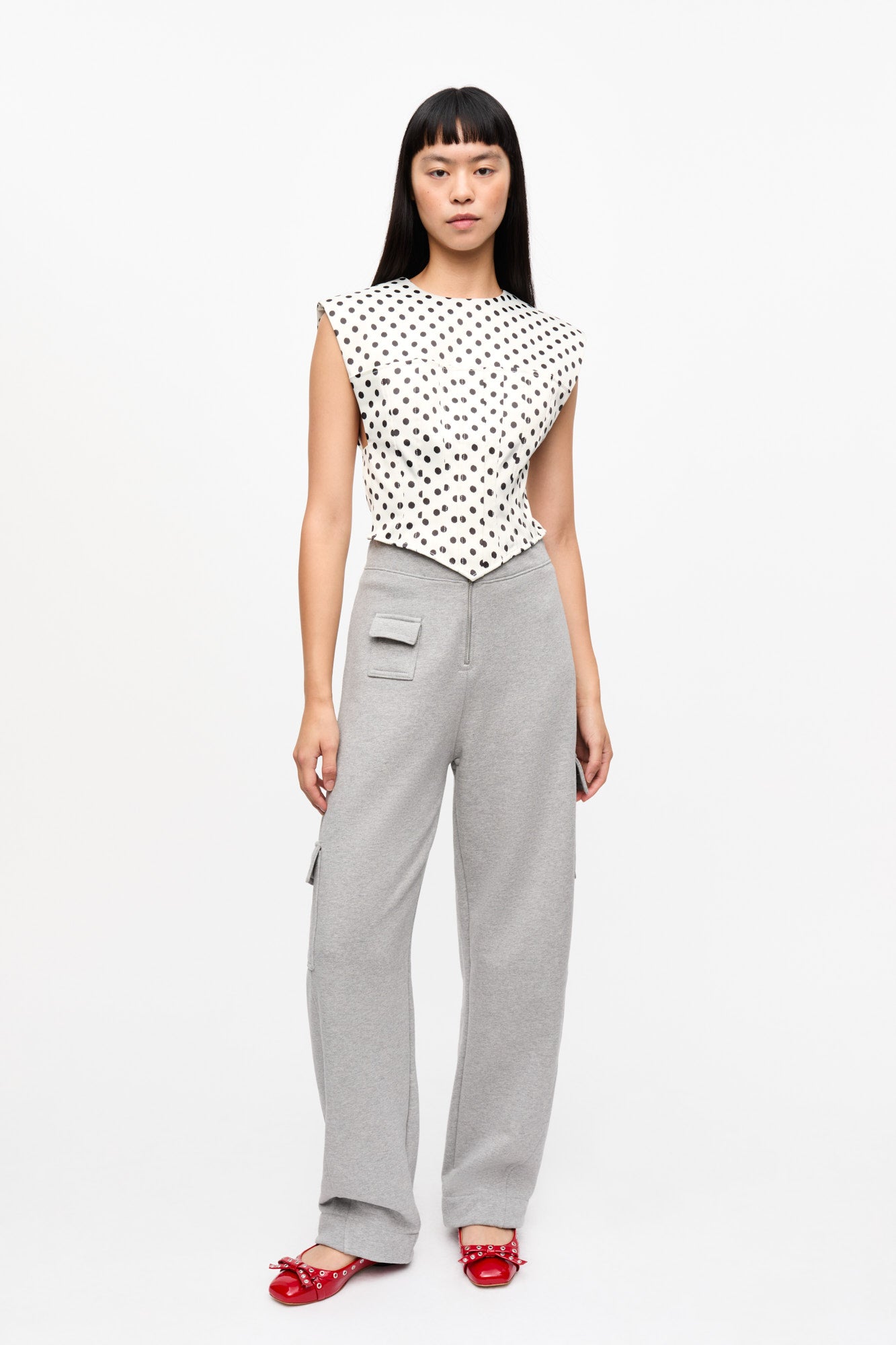 Heavy Terry Curved Pants | Paloma Melange