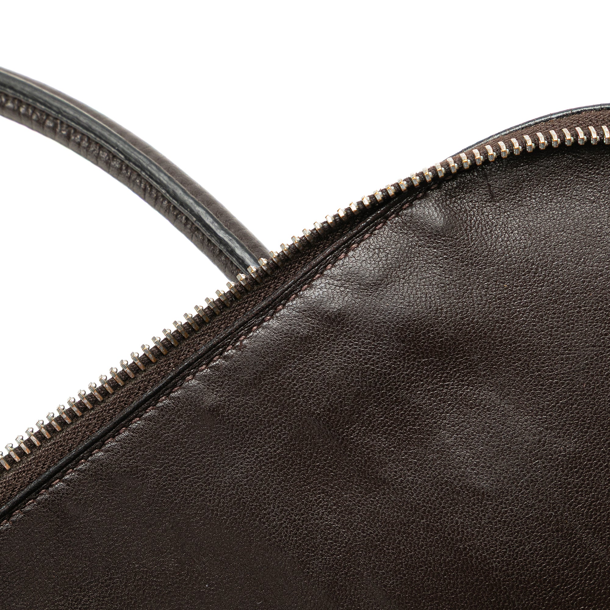 Hermes | Pre-Owned Clemence Bolide 35 | Brown/Dark Brown