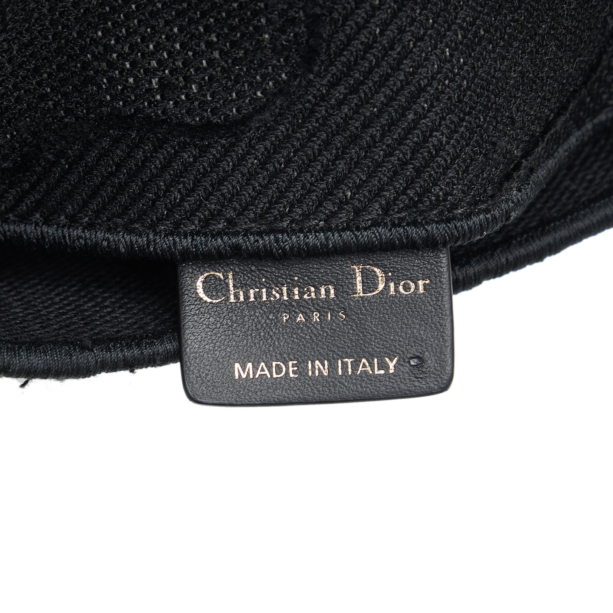 Dior | Pre-Owned Embroidered Canvas Camouflage Saddle Belt Bag | Black