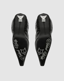 Womens | Texas Croc Patent Leather Boot | Black