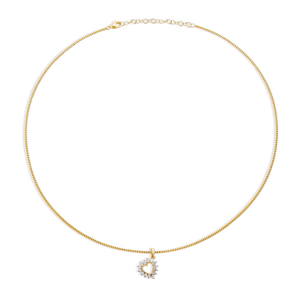 The Marie Heart Pendant Necklace | 18KT Gold Vermeil