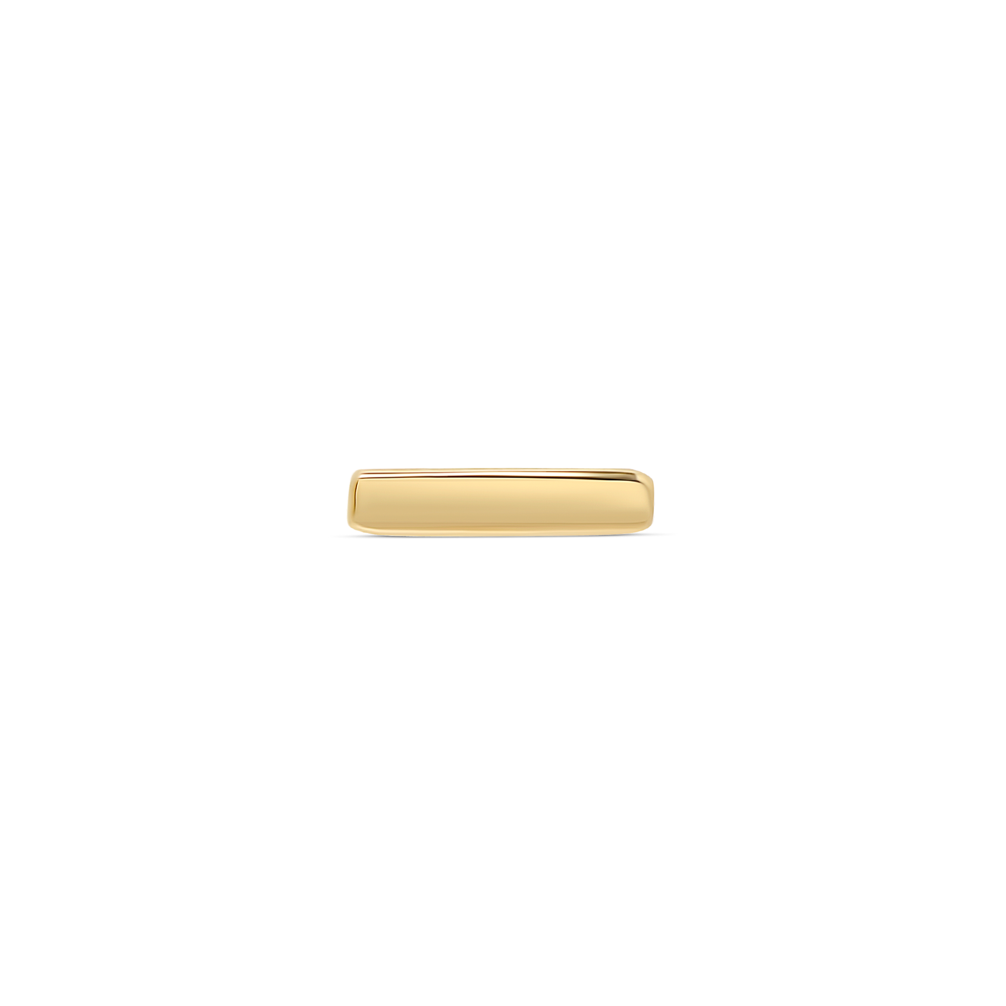 Tiny Bar Piercing Earring | 14K Yellow Gold