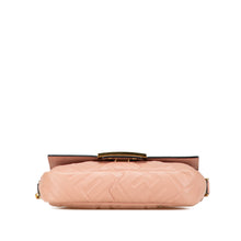Fendi | Pre-Owned Mini Zucca Embossed Leather Baguette Satchel | Pink/Light Pink