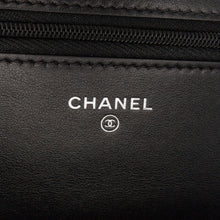Chanel | Pre-Owned Quilted Suede Cocostellar Wallet on Chain | Black