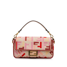 Fendi | Pre-Owned Zucca Embroidered Baguette Satchel | Pink