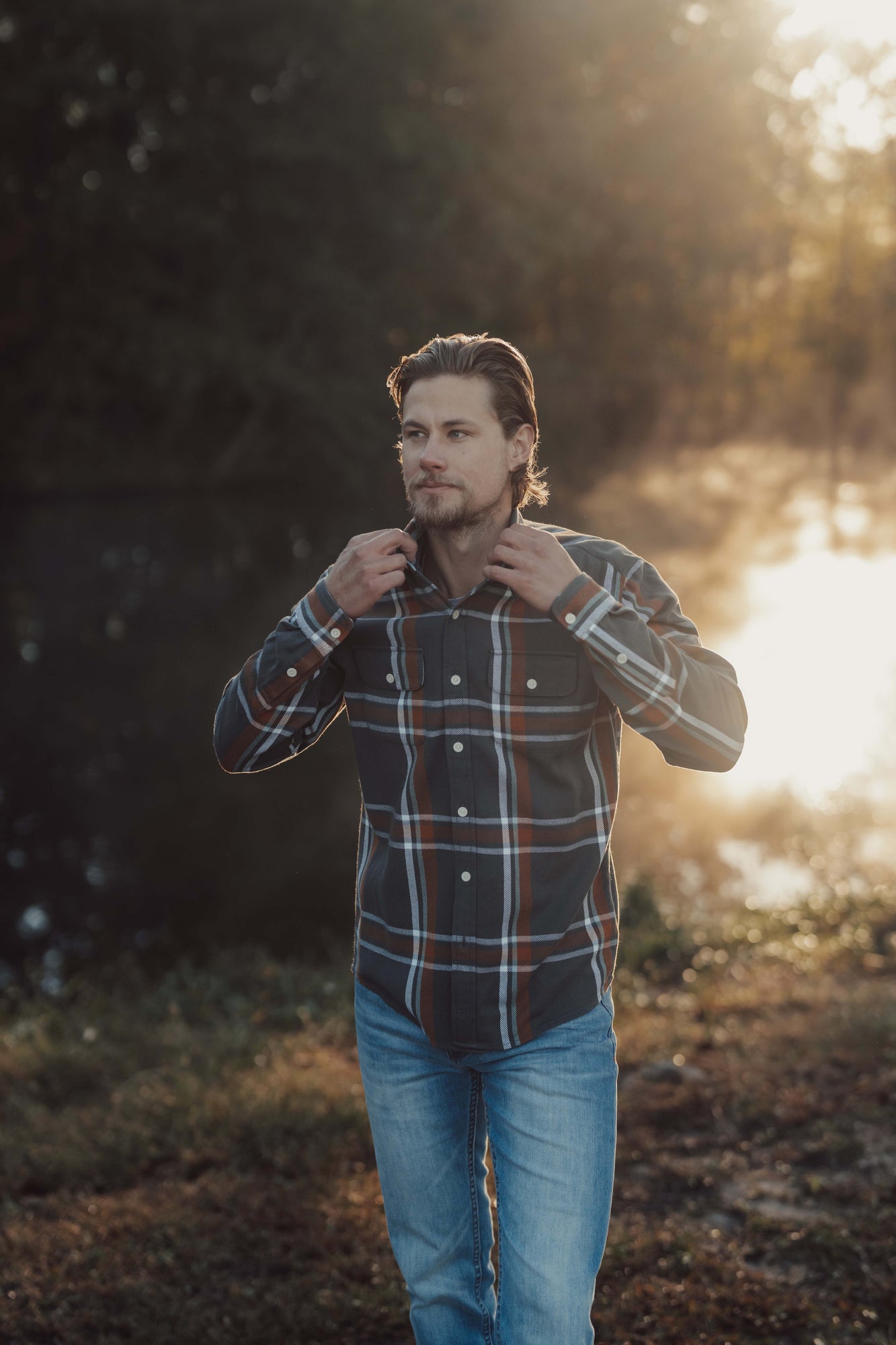 Men | Mountain Overshirt | Charcoal Plaid
