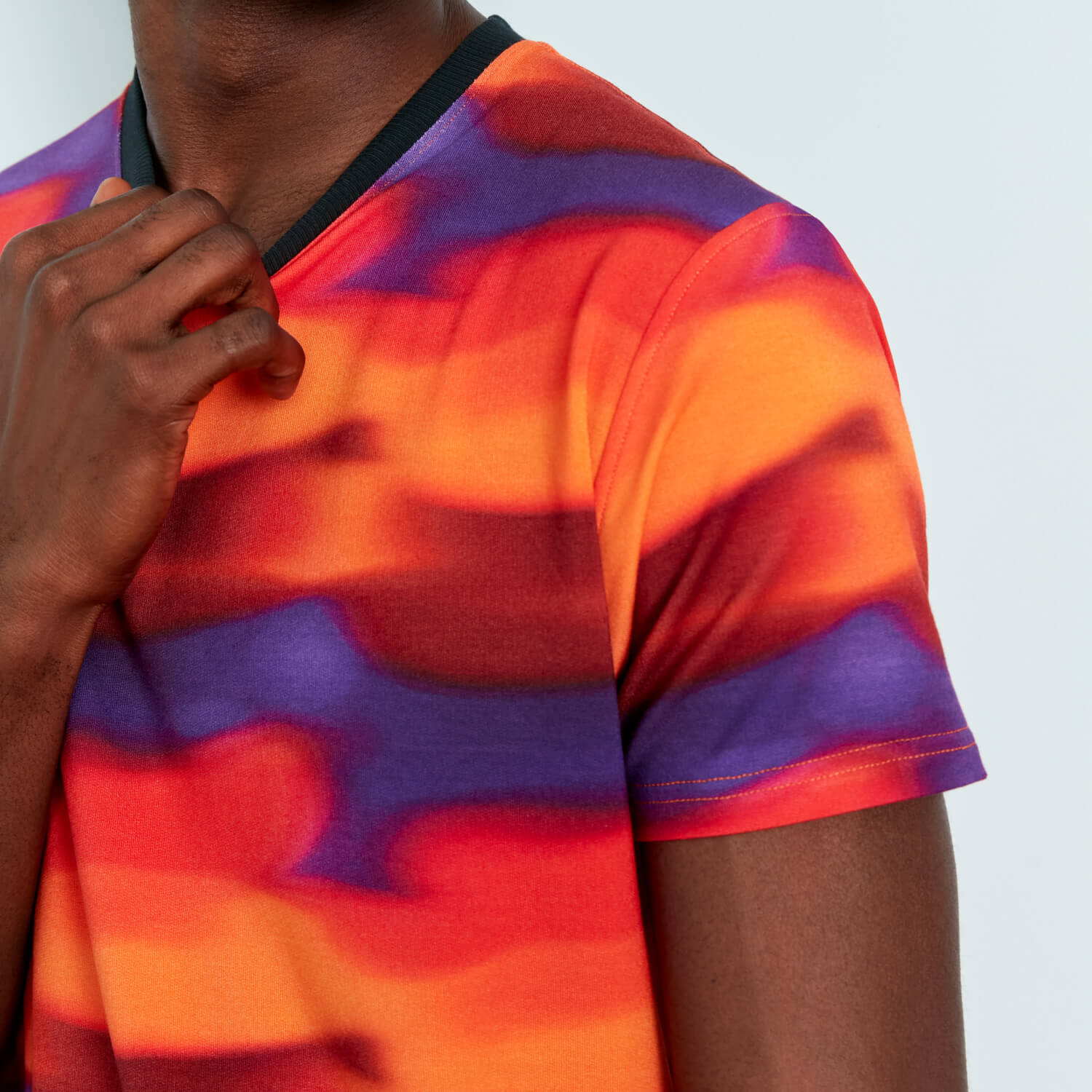 Modal French Terry Lounge Tee | Sunrise Blur