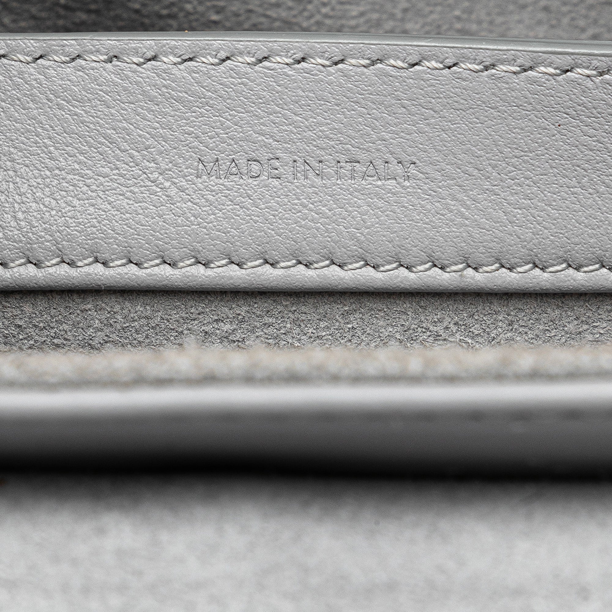 Celine | Pre-Owned Teen Smooth Calfskin Soft 16 Crossbody | Gray