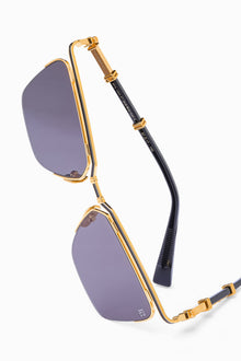 Womens | Triomphe - II Sunglass | Gold - Black Enamel - Black | Dark Grey