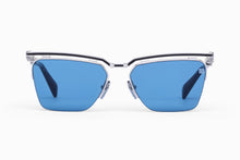 Womens | Triomphe - II Sunglass | Silver - Black Enamel - Crystal Black Havana | Blue