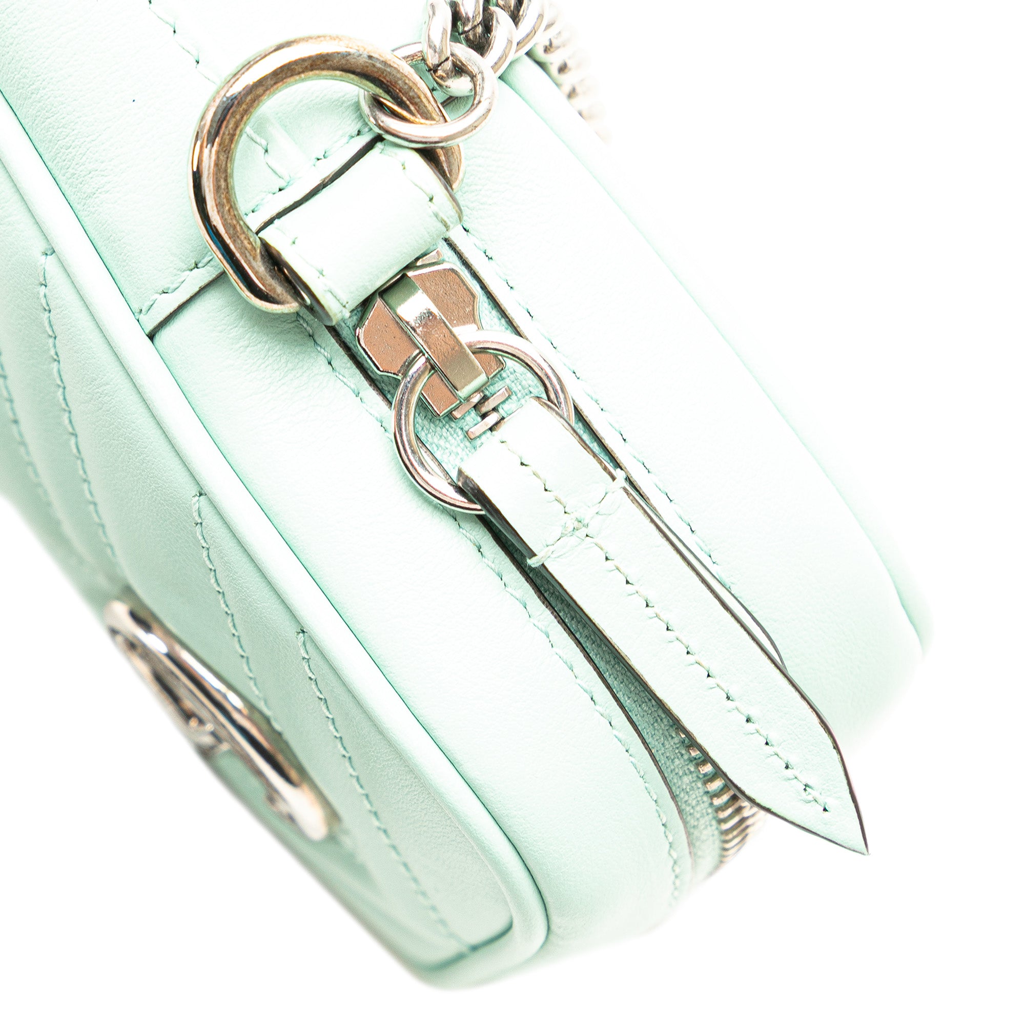 Gucci | Pre-Owned Mini GG Marmont Matelasse Leather Crossbody | Green/Light Green