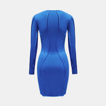 OW Collection TWIST Mini Dress Account 026 - Blue