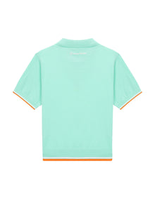 Women | Preppy Knit Polo | Light Mint